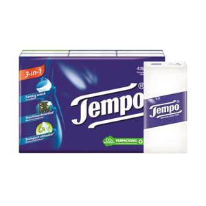 템포 유럽직수입 4겹 휴대용티슈 10매 6개입 1팩