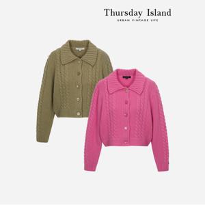 [정상가-259000원][Thursday Island] 크로셰 니팅 가디건(T236MCD534W)