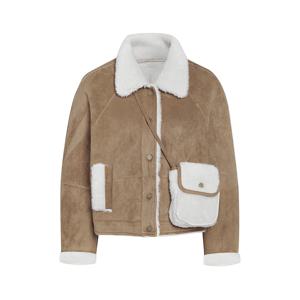 미니백 스웨이드 무스탕 자켓 GRCN0JK301