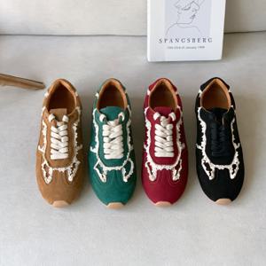 [브리치]  / 폰서 가죽 스웨이드 레이스콤비 폭신 스니커즈 (1.5cm)