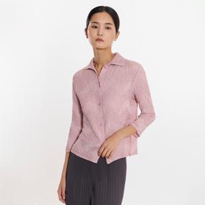 [최초가 169000원] 프릴 오블리크 카라 버튼 블라우스_PPBLF225001