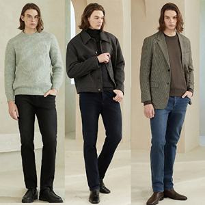 [하프클럽/뱅뱅]23FW 남성 라이크라 이중직 기모 밴딩 데님 3종