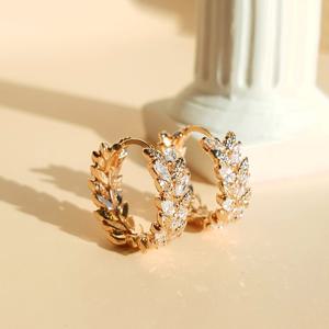 14k G.F 로렐 양면 원터치 링귀걸이 EA1868