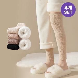 [4개세트] 리븐 겨울 극세사 오버니 허벅지 다리워머 보온 임산부 롱 발토시 R282