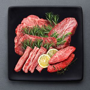 [한우고집쟁이] 대한한우 1등급 한우 로스 5부위 택1 (등심/채끝/안심/갈비살/부채살)