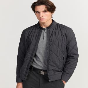 닥스 골프 [[25FW]] DGJU5D901CG [ONLINE EXCLUSIVE] 차콜그레이 야구에리 변형퀼팅 패팅 점퍼