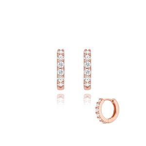 [스톤헨지] 실버 큐빅 원터치 귀걸이 SC25A14J