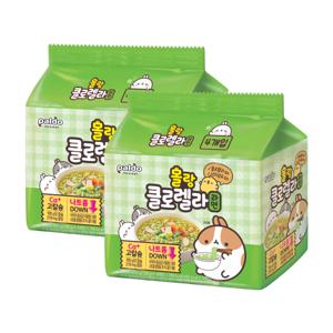 몰랑 클로렐라 라면 105g  8개 [유통기한 임박상품]