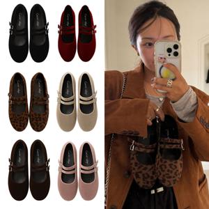 [최초가85,000원] 벨벳 투 스트랩 메리제인_6컬러