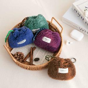 플리스 키링 파우치 4 color