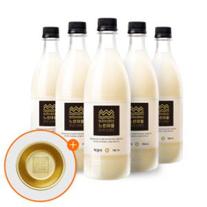 배상면주가 느린마을막걸리 750ml x 5입 + 양은잔 증정