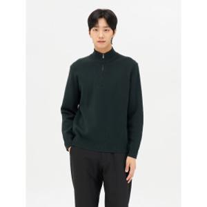 탑텐 본사 공용 하프집업 1.2만 외 티셔츠/니트/패딩 남성 소프트터치 모크넥 하프집업 스웨터_MSE4ET1502