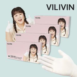 빌리빈 김민경 니트릴 장갑 화이트/블랙 M 400매 (100매 x 4팩) 15시까지 주문시 당일 출고