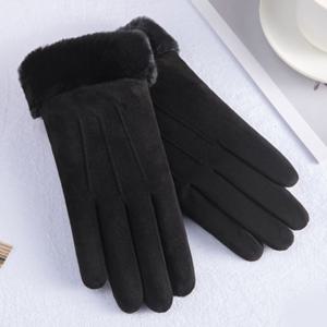 1+1 여성 스마트폰 터치 방한 장갑 기모장갑 털장갑 스웨이드 장갑 1+1
