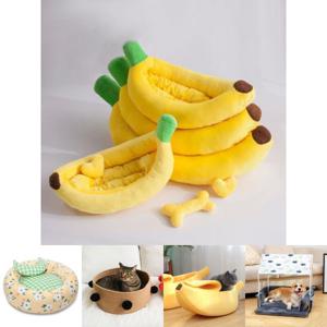 키밍 고양이 강아지 바나나 쿠션 방석 사계절/애완동물/반려동물/하우스/침대/반려견/애완견/반려묘/애완묘