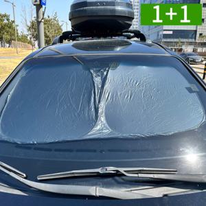 1+1 자외선차단 앞유리 차량용 햇빛가리개 벨크로고정 가림막 자동차햇빛가리개 라지 OCA-SSHD2