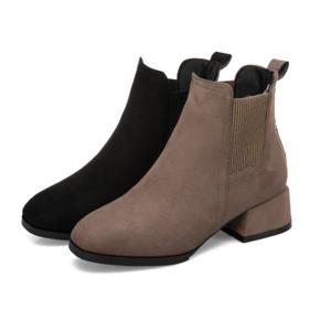 스웨이드 여성 앵글부츠 5cm굽 첼시 밴딩 앵클부츠 가을 겨울 여자 구두 OFDJ-BTS2