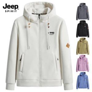 지프 JEEP SPIRIT 양털 후리스 안감 후드 집업 점퍼 겉감 기모 안감 플리스 재킷JP23558