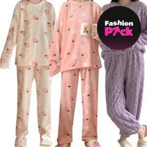 (16%쿠폰) 수면잠옷 1+1 여성잠옷세트 모음전 주니어 파자마 상하세트 긴팔 홈웨어 2+1수면양말 사은품