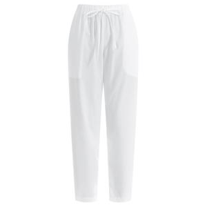 여성 무지 9부 스트랩 밴딩 배기 팬츠 PIC-WPT-1394-화이트