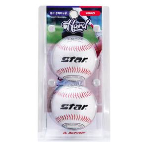 스타스포츠 홍큐 경식야구공 2개입 WB6229