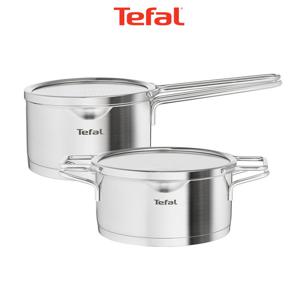 테팔 인덕션 스테인리스스틸 노르디카 냄비 2종(편수16+양수18)