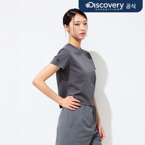 프레시벤트 여성 워싱 스몰와펜 반팔티셔츠 (D/GREY)  DWRS9F053-GRD