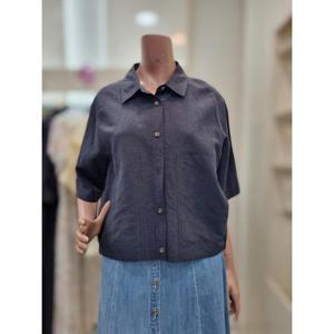 올앤선드리 세이브존06 르네린넨크롭 블라우스 A5M4BJ439