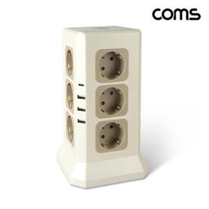 멀티탭 나비 타워형 멀티탭 NV191-TWT7 아이보리 16구