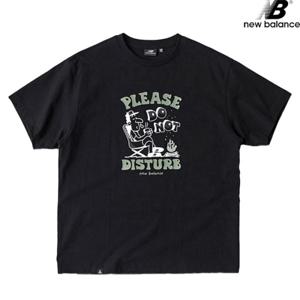 [뉴발란스]뉴발란스 NBNEC29023-BK 캠핑 일러스트 반팔티 남녀공