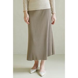 [요이츠]베이직 플리츠 롱 밴딩 스커트 베이지_YJ09WNPSK30
