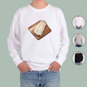 그래픽티셔츠 맨투맨 전색상 팽이버섯 야채 채소 먹거리 VEGETA1