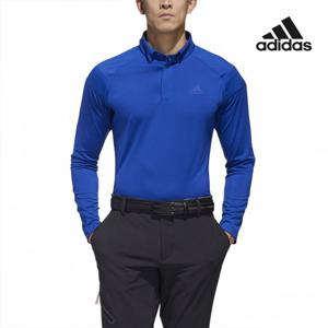 아디다스골프 남성 경량 로고 테이프 티셔츠 블루 FS6835