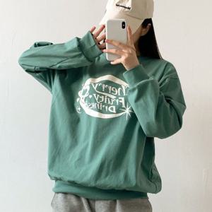 나야홍 / 빅사이즈 509 체리트윙클긴팔맨투맨 DALV221