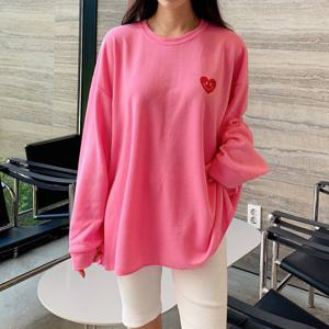 나야홍 / 빅사이즈 509 동글스마일라운드맨투맨 DFNV182