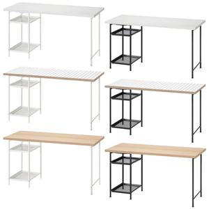 이케아 LAGKAPTEN 락캅텐 / SPAND 스펜드 수납형 책상 140x60cm