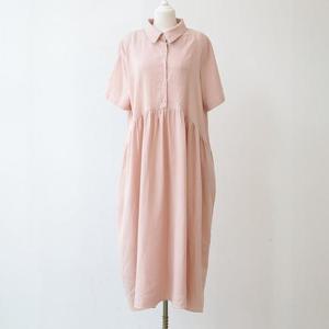 아이우먼 캔디셔링린넨코튼원피스 WBS284M406 빅사이즈