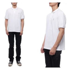 [브루넬로쿠치넬리]남성 로고 자수 폴로 반팔티셔츠 (ME8549779G