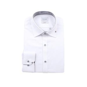 [예작(셔츠)]긴소매 슬림핏 구김없는 카라포인트 YJ4FUS521-WH