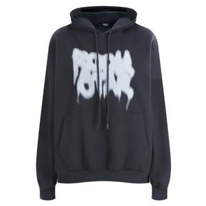 샵앤) 여성 락 프린트 루즈핏 후드 맨투맨 ODA-WSH-12104-차콜