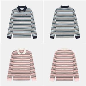 [네파] [7L25245L63] 여성 봄 간절기 2025 캐주얼 스트라이프 긴팔 폴로티셔츠