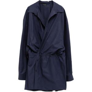 발렌시아가 셔츠 디테일 비대칭 코튼 미니 원피스 1800551