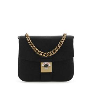 MAISON MARGIELA 투톤 가죽 amp 코튼 뉴 락 스퀘어 핸드백 SB3WG0007P4773 T8013