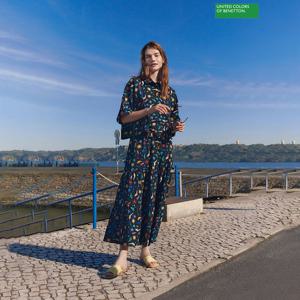 베네통 돌핀 블라우스 BABLA8531