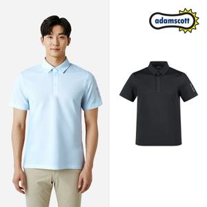 아담스콧 남성 사이바 절개 사방 스판 냉감 반팔 티셔츠 AS2526TS105