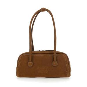 MARGESHERWOOD SOFT BAGUETTE BAG FF047656CHESTNUTNUBUCK
