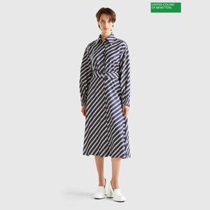 베네통 Stripe belted dress 3F_4EPDDV05Q_70U