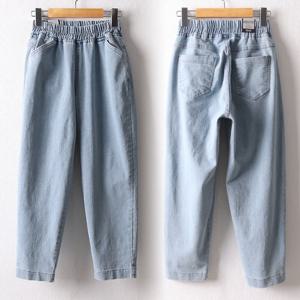 나야홍 / 빅사이즈 507 쿨아이스데님배기팬츠 DLOD538