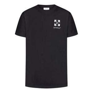 오프화이트 반팔 티셔츠 OMAA027F25JER00F 1001 BLACK WHITE