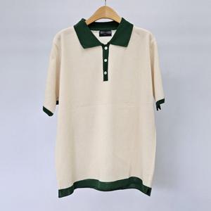 나야홍 / 아이우먼 엔딩단추카라배색반팔티 RMS219M508 빅사이